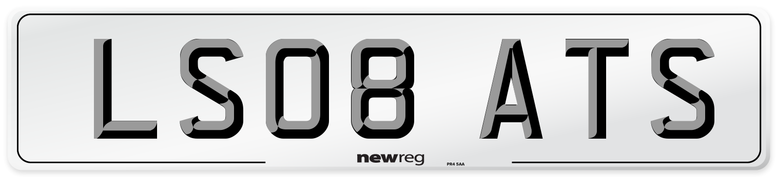 LS08 ATS Number Plate from New Reg